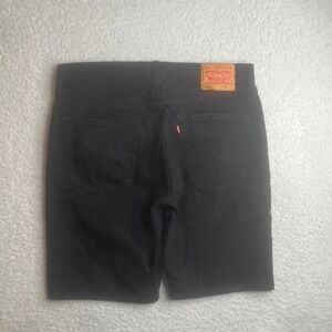 Levis 501xx Mens Black Denim Shorts Button Fly jorts Off 36 W36 Original Fit